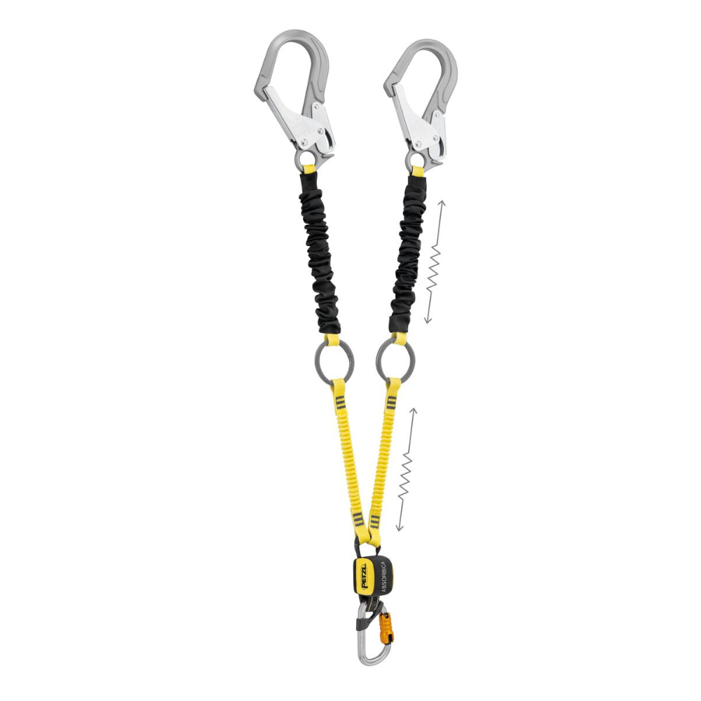 yates ラペリングハーネス　PETZL ピラナ　ウィリアム YATES ANSI FR Lanyard w/ PETZL ASAP Lock®